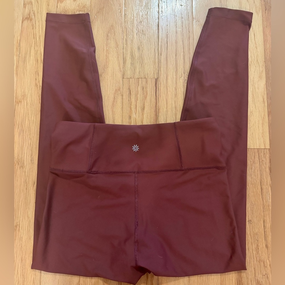 Athleta Maroon Interval Leggings Tight
